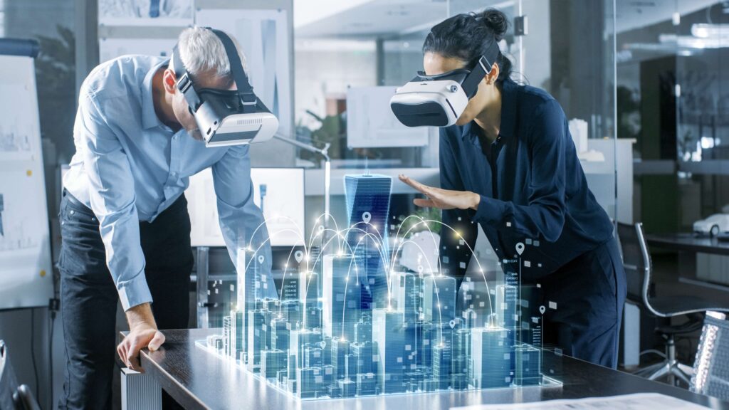 virtual reality and augmented reality used in business setting