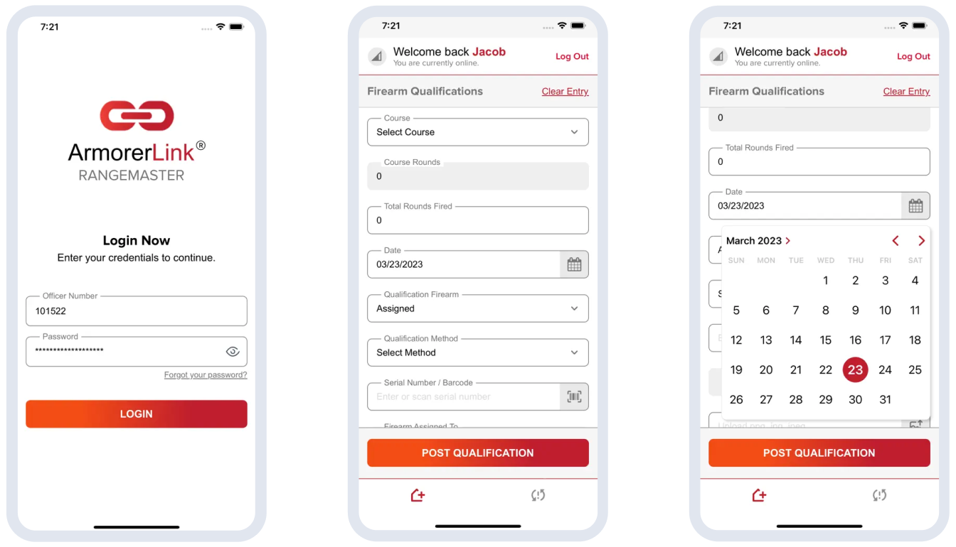 Firearm Management Mobile App for Law Enforcement