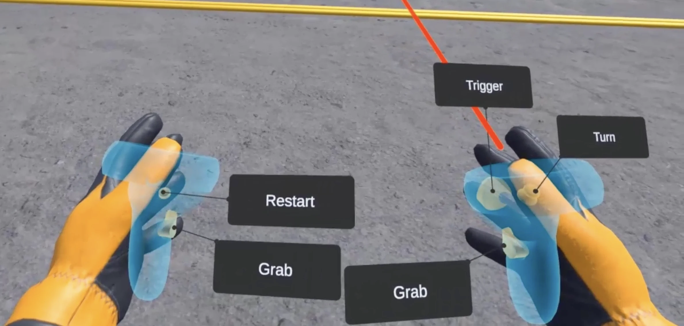 Energy Transfer Training with Controller Tool Tips