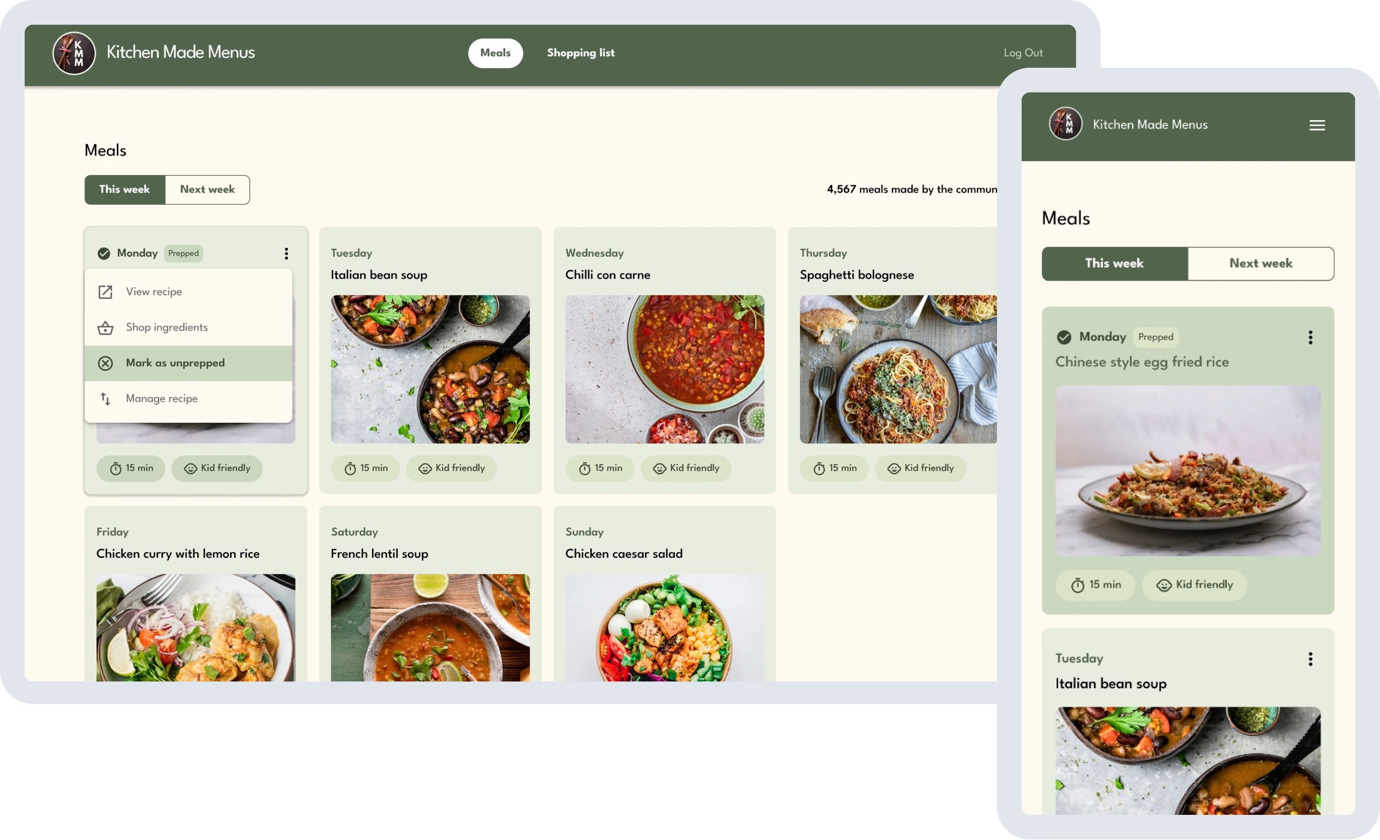 Subscription-Based Meal Planning Platform