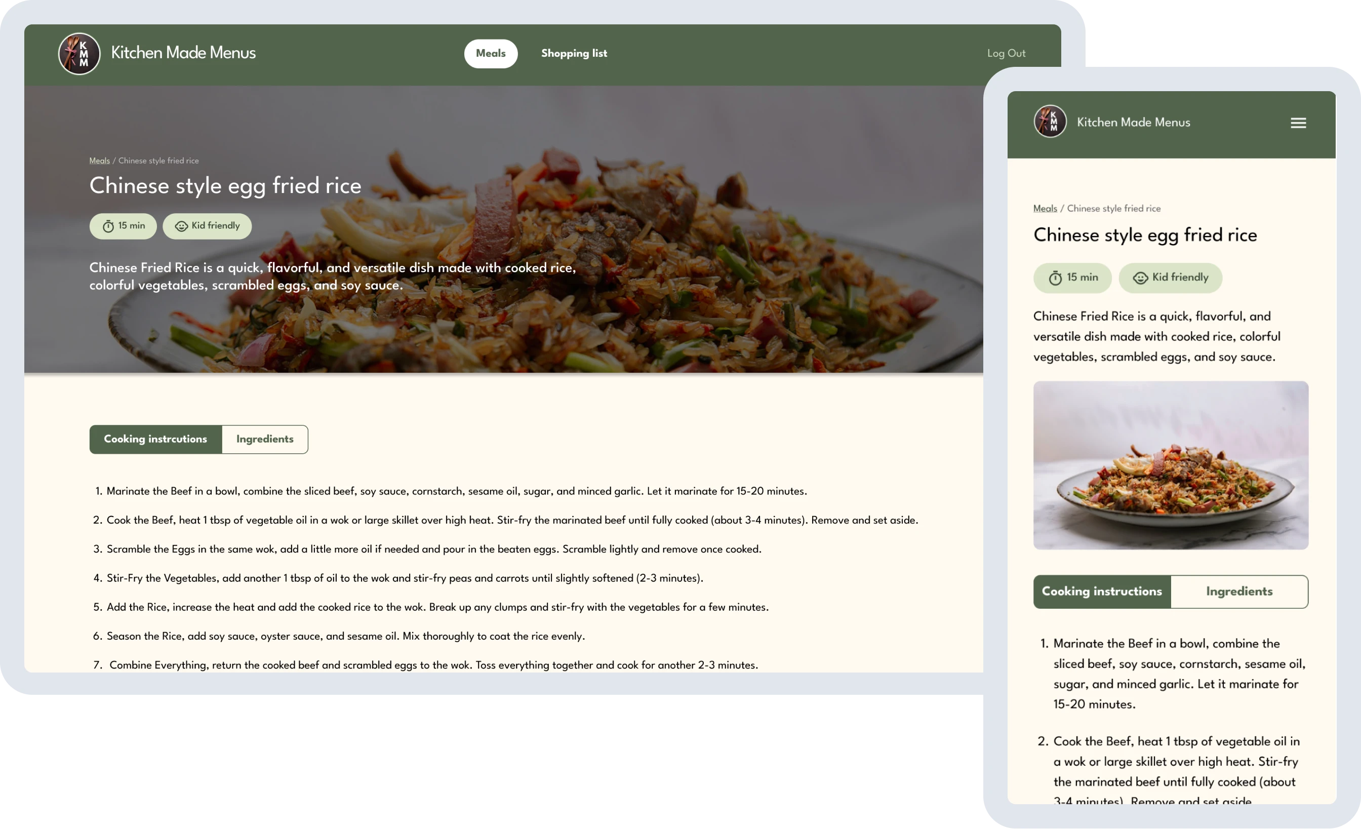 Subscription-Based Meal Planning Platform