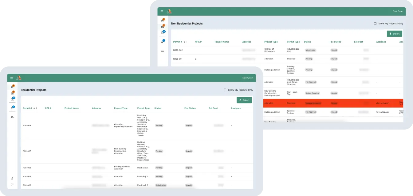 City Building Permit & Inspection Software